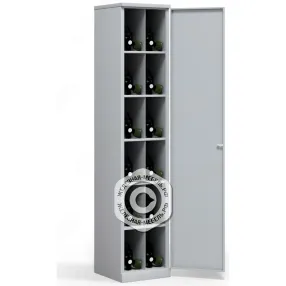 шкаф для 12 противогазов хпг-12, с дверью (1870х380х400)