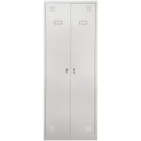 шкаф металлический для одежды двухдверный grette 1850х600х500, артикул jf-2b1a-1