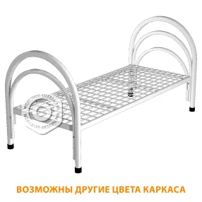 кровать медицинская металлическая км-1 (каркас белый)