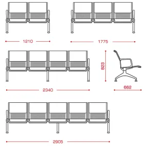 многоместная секция флайт м 2п (модель мс 1/1)