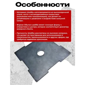 шайба под анкер 100х100 мм