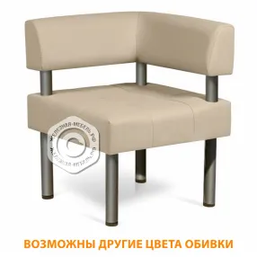 диван-кресло одноместный до-8/4 (кожзам эконом бежевый)