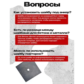 шайба под анкер 120х120 мм